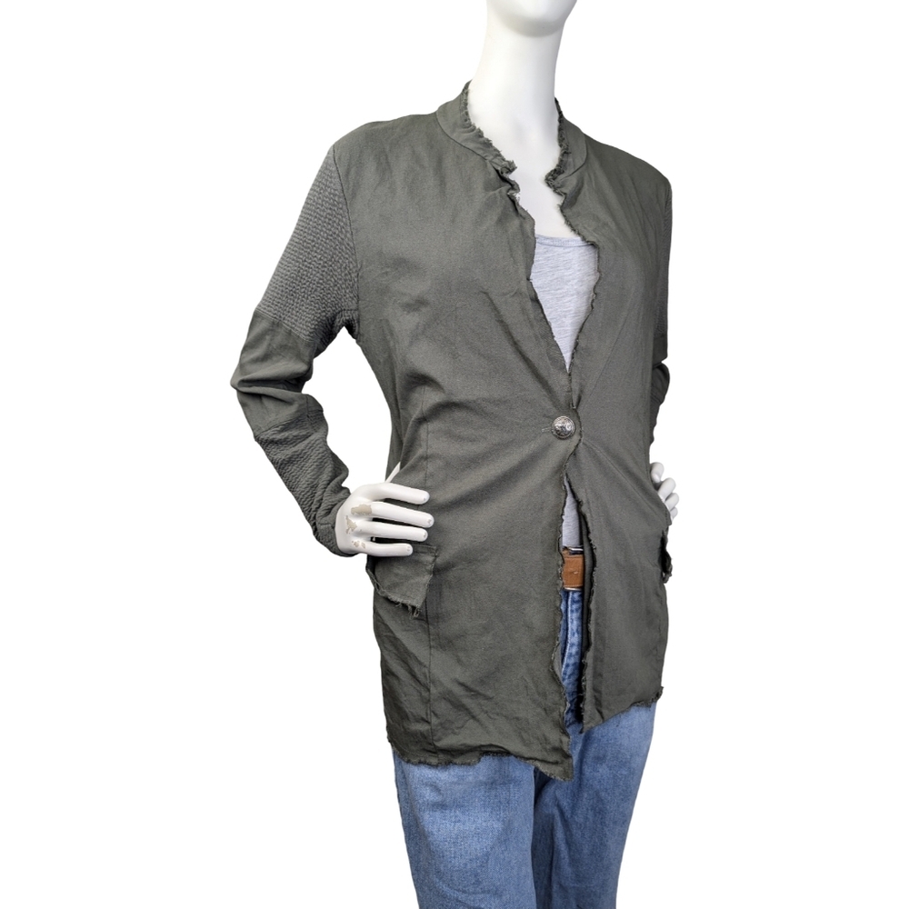 Italian Made Women's Olive Green Light Jacket/Blazer, Size M